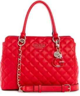 Guess - Cartera Guess Melise Luxury Satchel Red